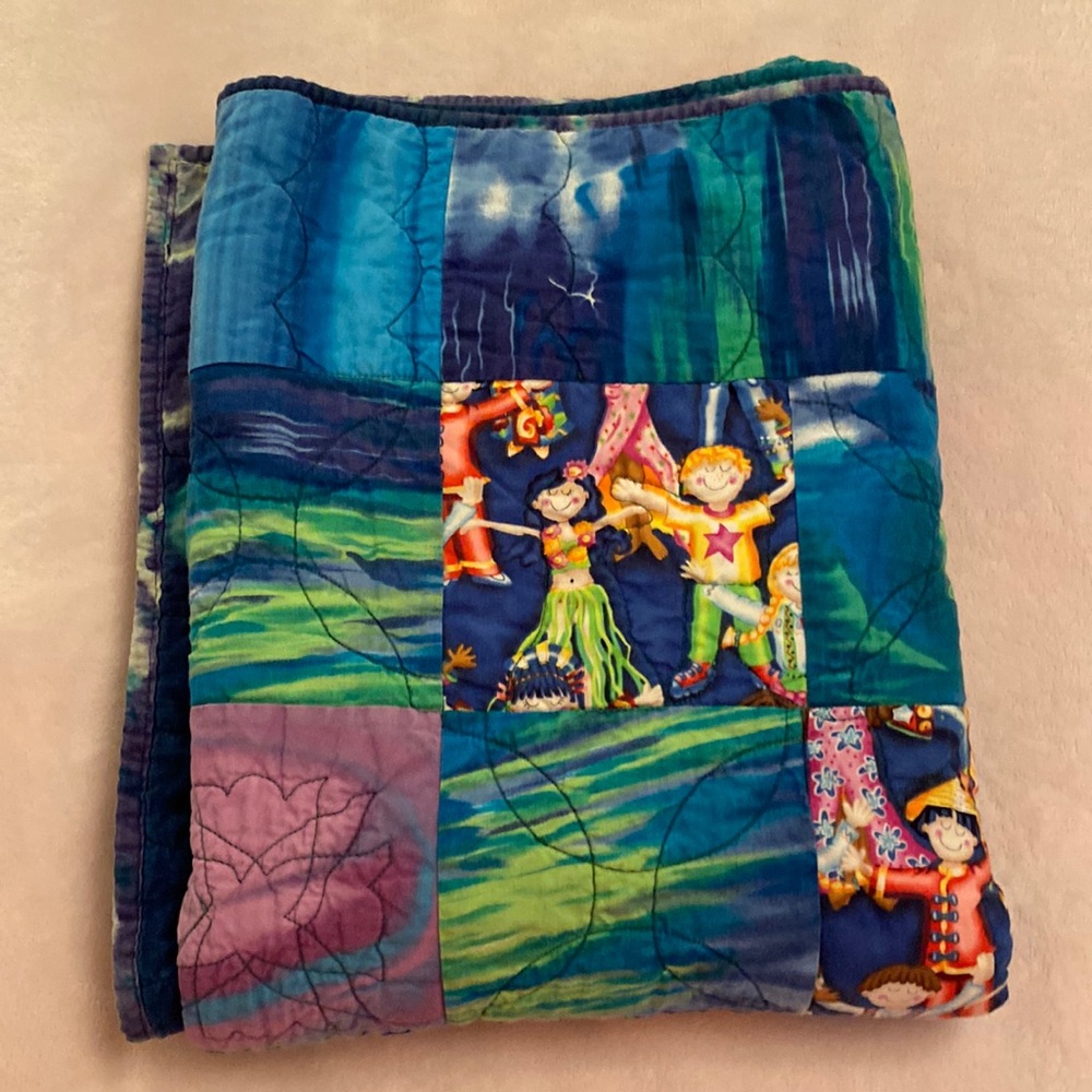 Colorful Quilt Kids Blanket